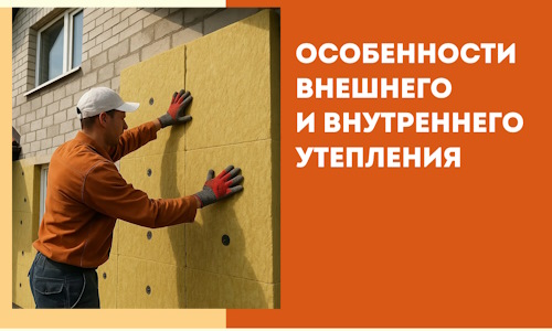 Какие особенности внешнего и внутреннего утепления в Выксе