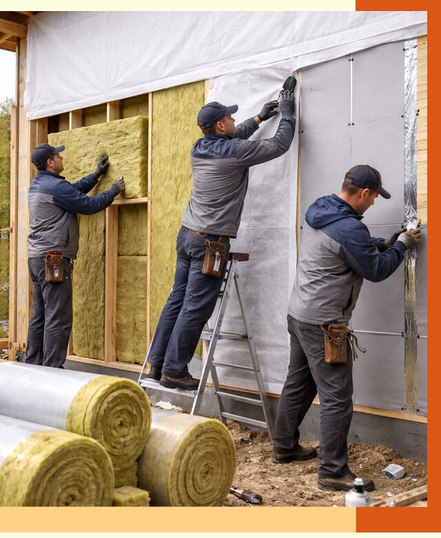 Утепление каркасного дома в Выксе от 4355 руб./м2 — профессионально | ТепломастерВкс