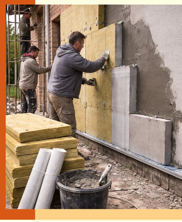 Утепление кирпичного дома под ключ в Выксе