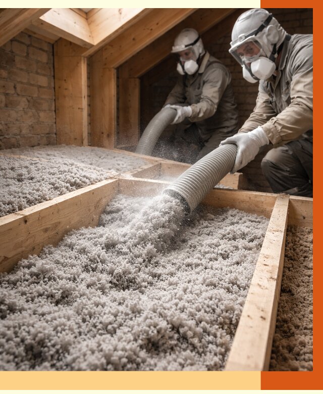 Утепление коттеджа эковатой в Выксе от 2593 руб./м² — комплексная задувка и монтаж | ТепломастерВкс