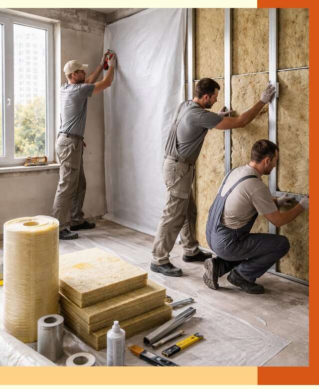 Утепление квартиры в Выксе от 4667 руб/м2 — утеплить квартиру изнутри и снаружи | ТепломастерВкс