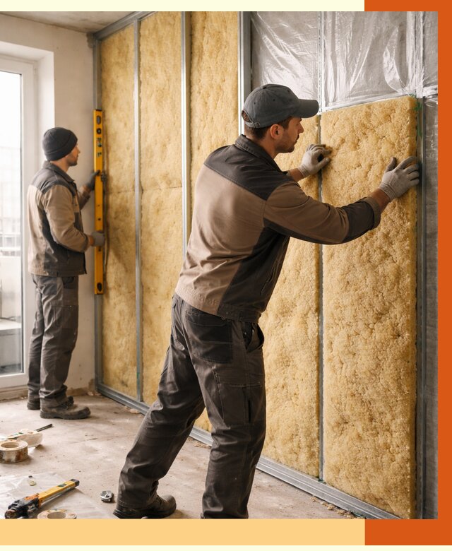 Утепление квартиры изнутри в Выксе от 4511 руб. за м2 | Проф. работы ТепломастерВкс