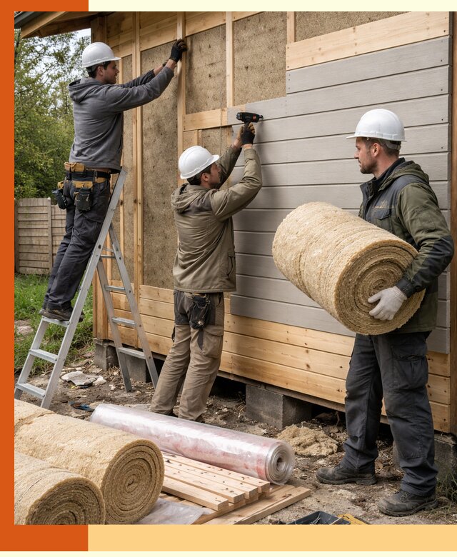 Утепление бани снаружи в Выксе профессионально и надежно