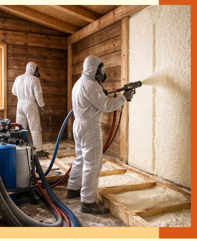 Утепление бани ппу в Выксе под ключ от 4355 руб./м2 | ТепломастерВкс - напыление и монтаж ппу