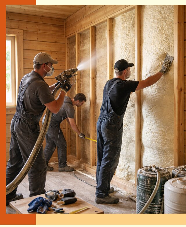 Утепление бани пенополиуретаном (ППУ) в Выксе