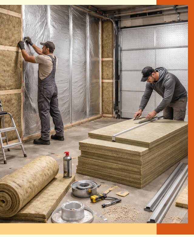 Утепление гаража в Выксе от 4667 руб/м2 — комплексное утепление ворот и стен | ТепломастерВкс