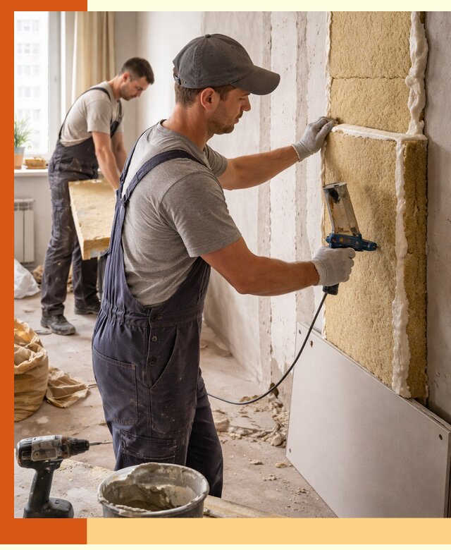 Утепление стен изнутри в Выксе — качественно и эффективно