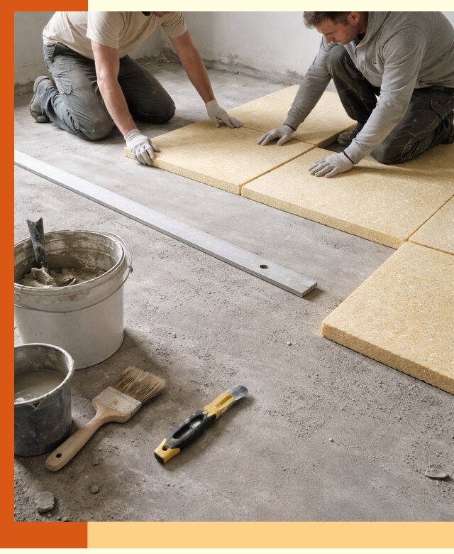 Утепление бетонного пола в Выксе профессионально и недорого