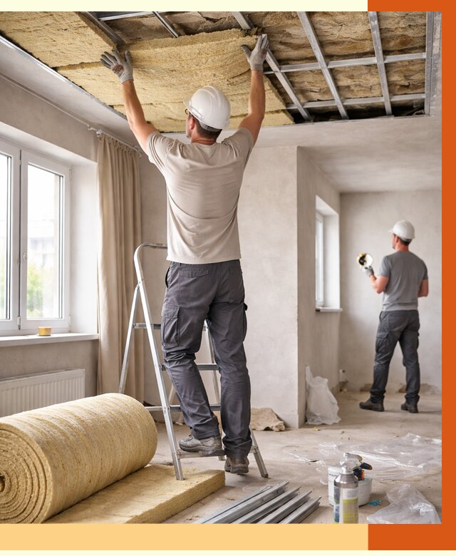 Утепление потолка в частном доме в Выксе от 985 руб./м² — работы под ключ | ТепломастерВкс