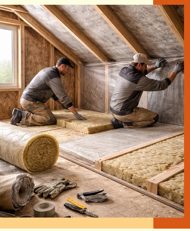 Утепление чердака в Выксе от 7778 руб/м² — теплоизоляция и комплексное утепление под ключ | ТепломастерВкс