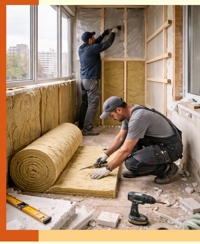 Утепление балкона под ключ в Выксе качественно и быстро