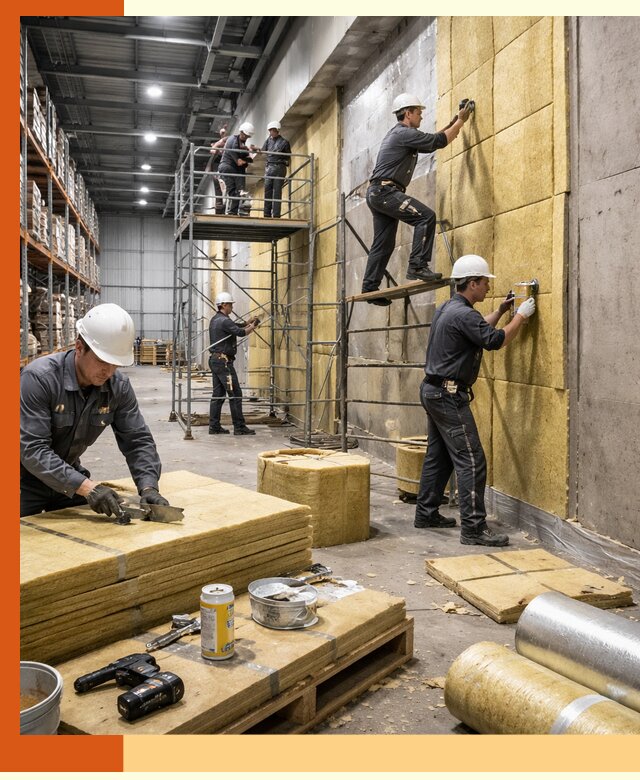 Утепление логистического центра в Выксе качественно и экономично