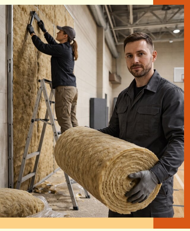 Утепление спортзала в Выксе от 7778 руб/м2 — комплексное утепление под ключ | ТепломастерВкс