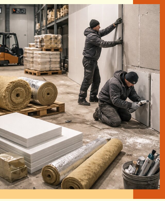 Утепление холодного склада в Выксе от 8815 руб/м2 — комплексное под ключ | ТепломастерВкс