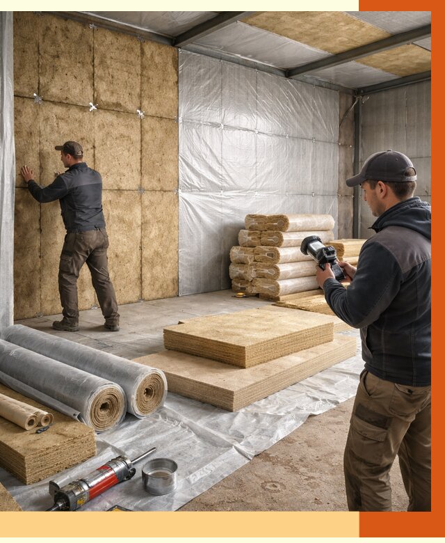 Утепление теплого склада в Выксе под ключ от 11926 руб/м² | ТепломастерВкс