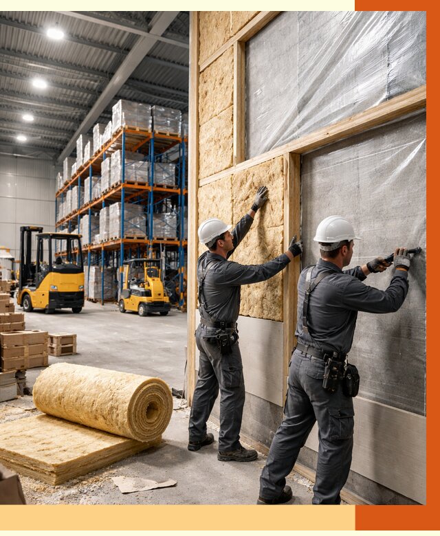 Утепление склада с техникой в Выксе от 4355 руб./м2 — комплексно под ключ | ТепломастерВкс