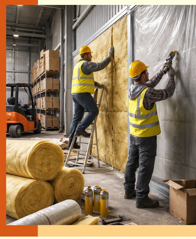 Утепление склада с техникой в Выксе под ключ