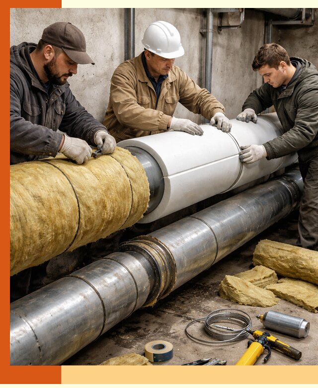 Утепление трубопровода в Выксе с гарантией энергоэффективности