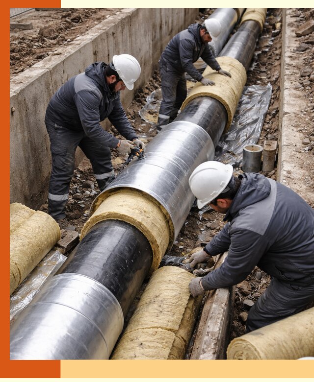 Утепление теплотрассы в Выксе: утеплительные работы и материалы