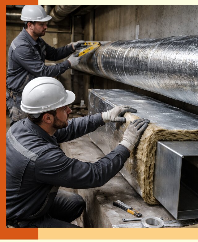 Профессиональное утепление воздуховодов и теплоизоляция в Выксе