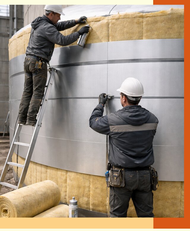 Утепление цистерны в Выксе пенополиуретаном от 15037 руб. под ключ | ТепломастерВкс