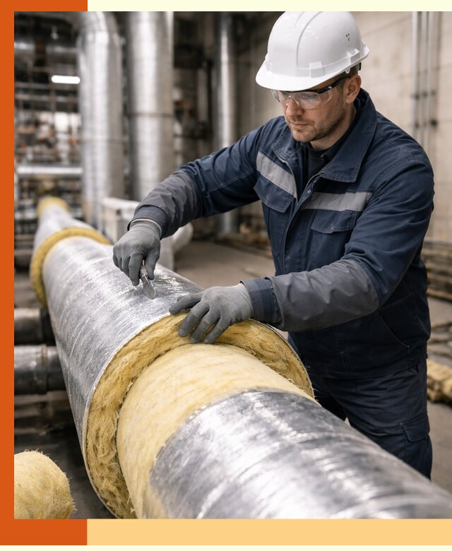 Утепление технологического оборудования и заводских установок в Выксе