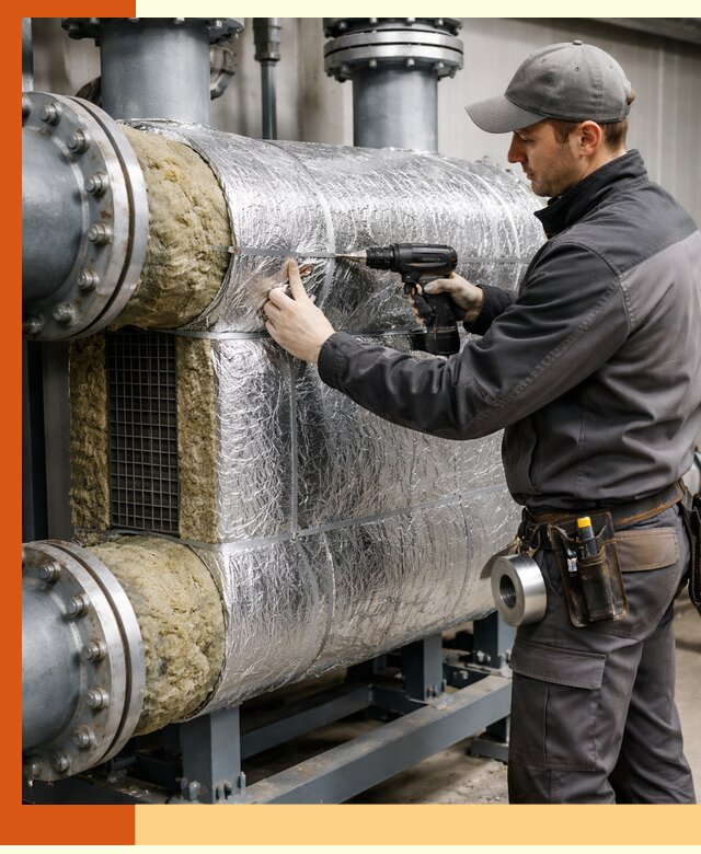 Утепление теплообменника в Выксе — профессиональная теплоизоляция оборудования