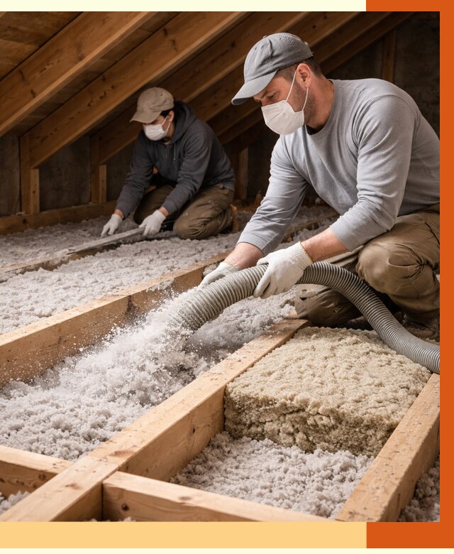 Заполнение полостей чердачного перекрытия в Выксе от 4667 руб. | ТепломастерВкс