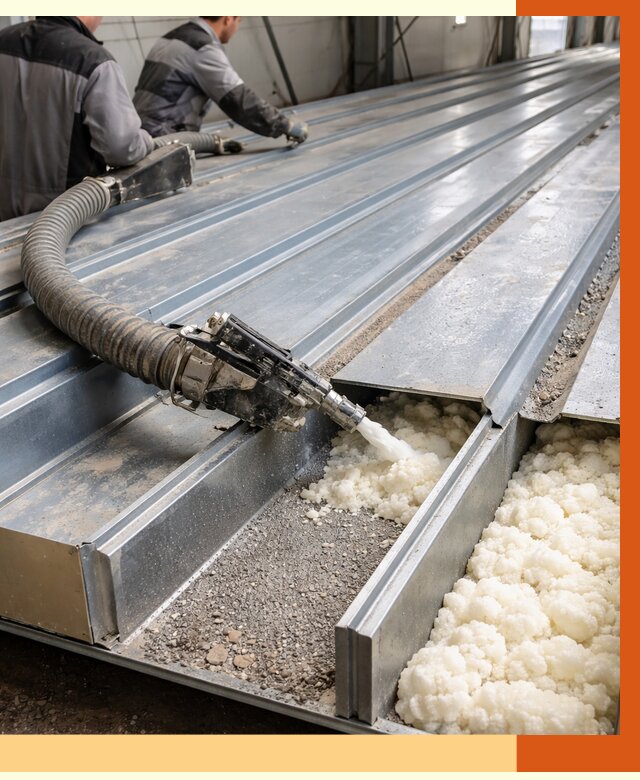 Заполнение пустот кровельных панелей в Выксе от 7466 руб. под ключ | ТепломастерВкс