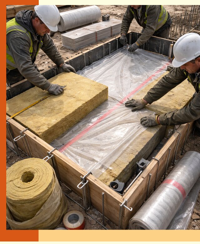 Теплоизоляция опалубки для строительства в Выксе