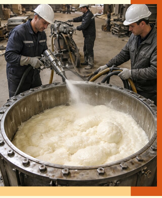 Заливка ППУ в емкости в Выксе от 7518 руб. — утепление емкости под ключ | ТепломастерВкс