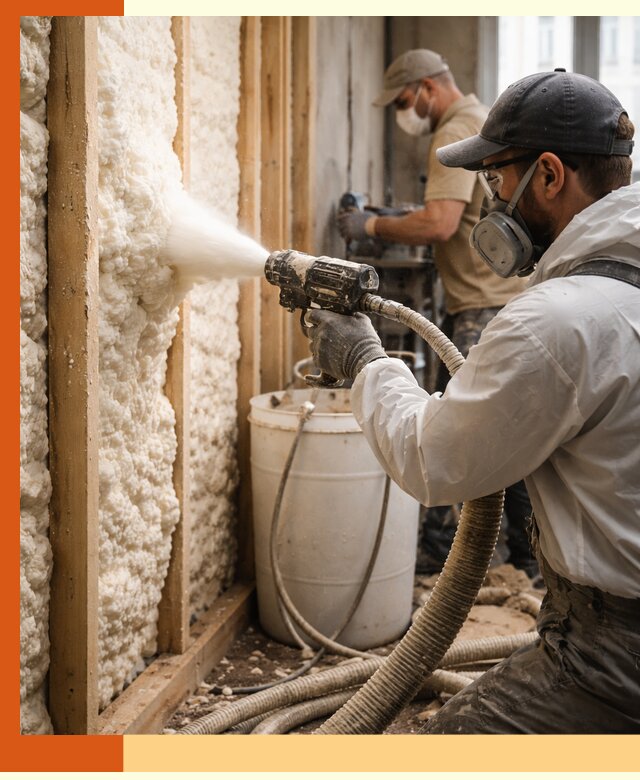 Утепление пеноизолом жилых и коммерческих объектов в Выксе