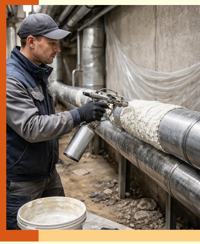 Утепление труб жидкой теплоизоляцией в Выксе