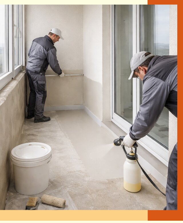 Утепление балкона жидкой теплоизоляцией в Выксе от 5963 руб./м2 | ТепломастерВкс