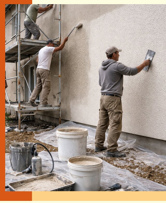 Утепление фасада жидкой пробкой в Выксе