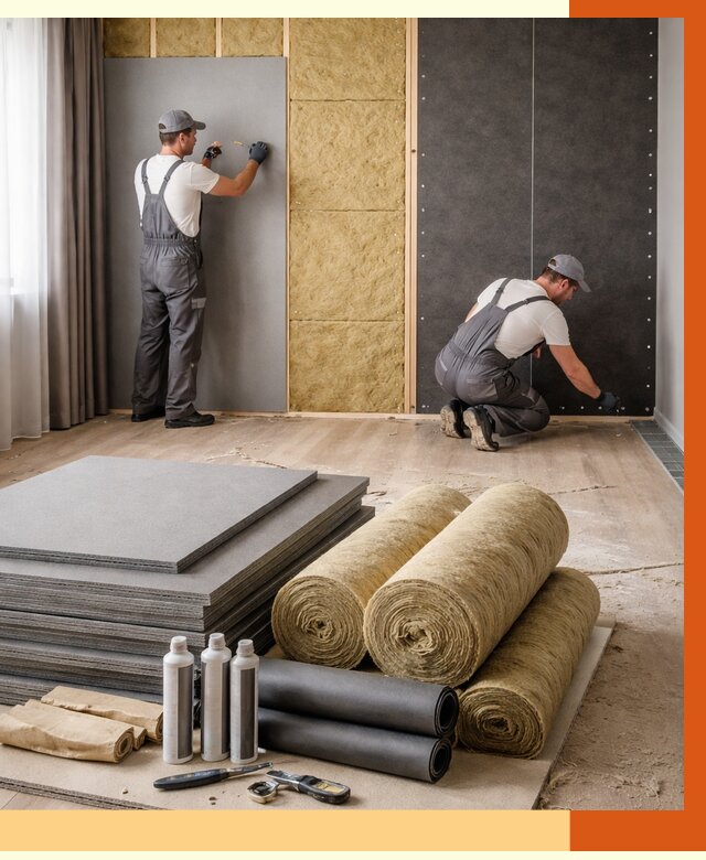 Шумоизоляция дома в Выксе от 4667 руб/м2 — комплексная звукоизоляция под ключ | ТепломастерВкс