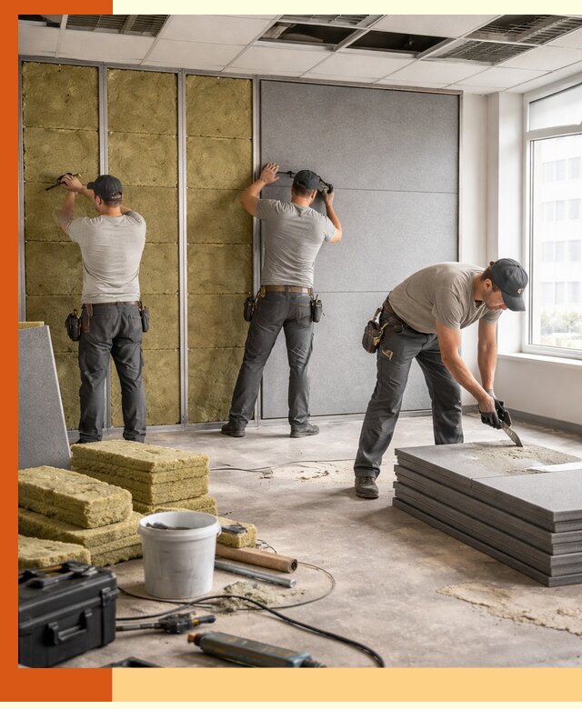 Профессиональная шумоизоляция офисов в Выксе для комфорта сотрудников