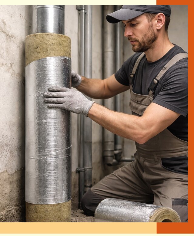 Шумоизоляция труб в Выксе от 1244 руб. — шумоподавление и звукоизоляция труб | ТепломастерВкс