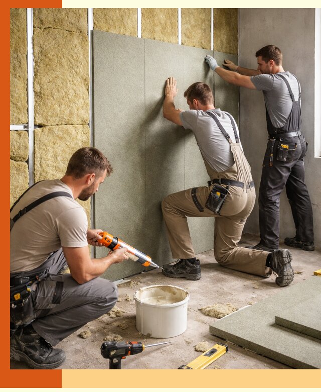 Профессиональная шумоизоляция стен в Выксе для квартир и домов