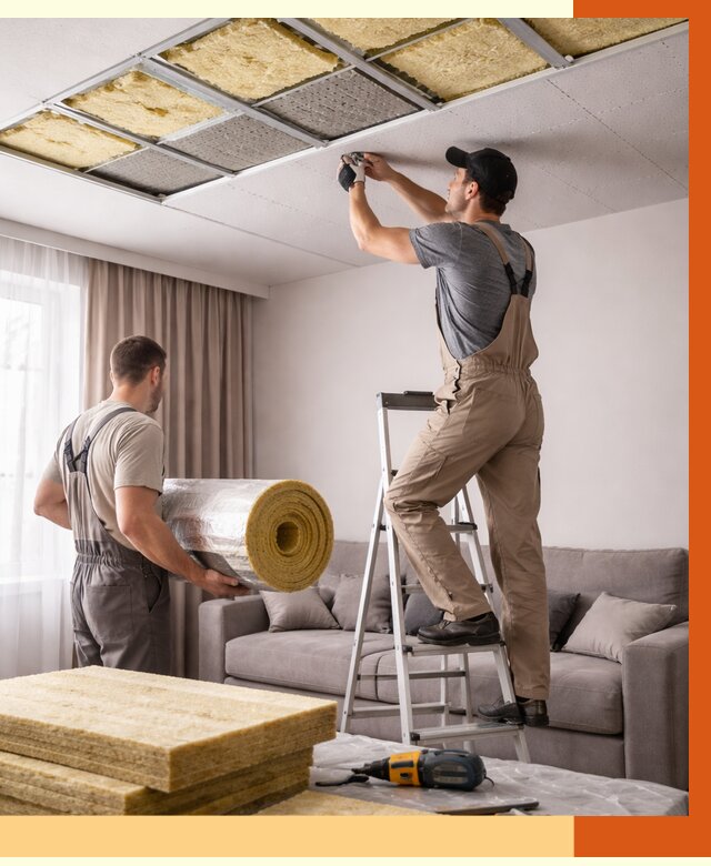 Шумоизоляция потолка в Выксе от 2333 руб. под ключ | Профессионально — ТепломастерВкс