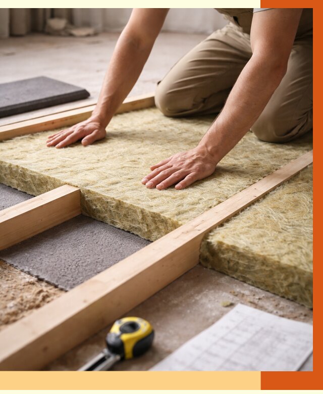 Шумоизоляция пола в Выксе от 1296 руб./м² — профессиональная звукоизоляция | ТепломастерВкс