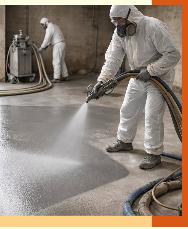 Гидроизоляция полимочевиной в Выксе от 8815 руб/м² — напыление полимерной гидроизоляции | ТепломастерВкс