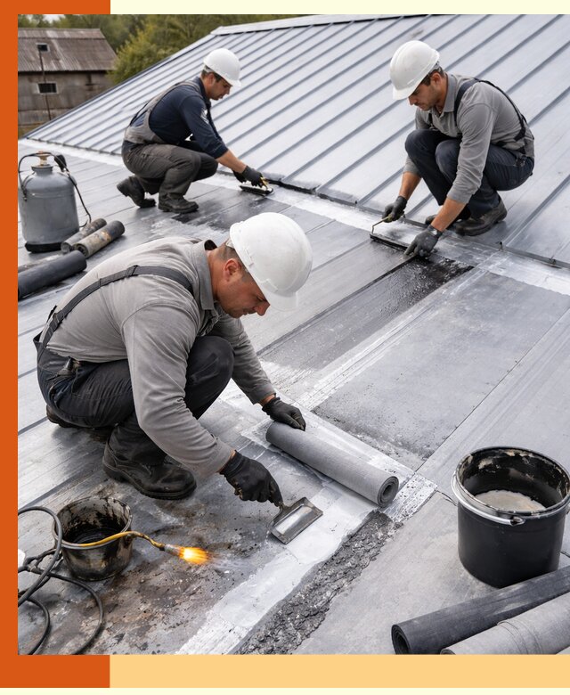 Гидроизоляция металлической кровли с гарантией в Выксе