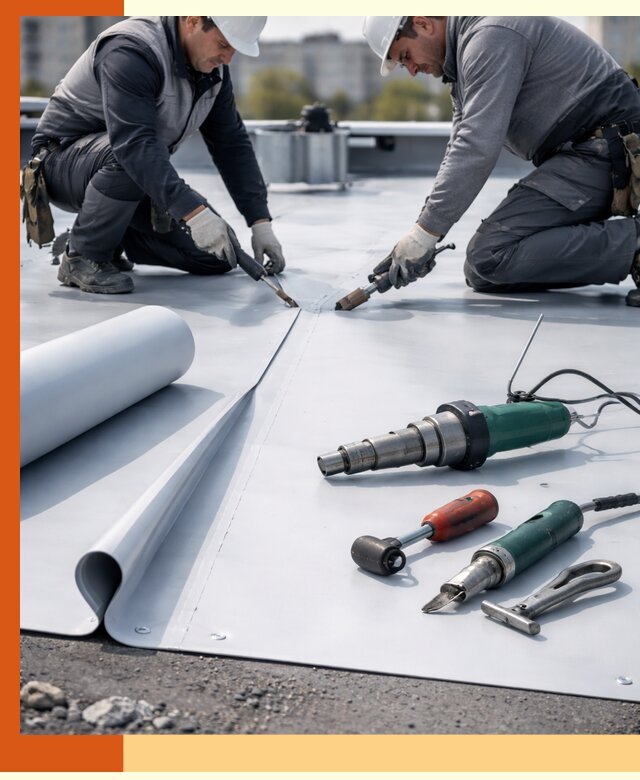 Гидроизоляция мембранной кровли в Выксе: монтаж и ремонт быстро