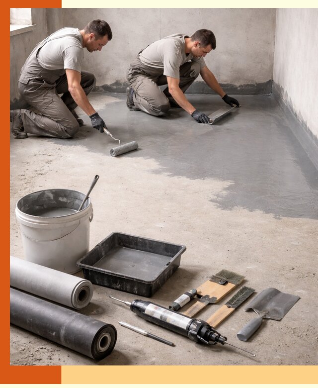Гидроизоляция пола в Выксе — надежная защита от влаги и протечек