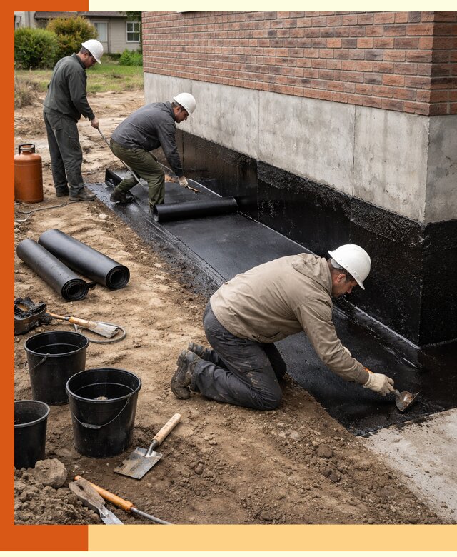 Гидроизоляция фундамента в Выксе: надежная защита строений