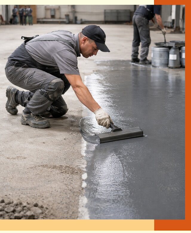 Гидроизоляция промышленного пола в Выксе от 1244 руб./м2 — ТепломастерВкс специалисты под ключ