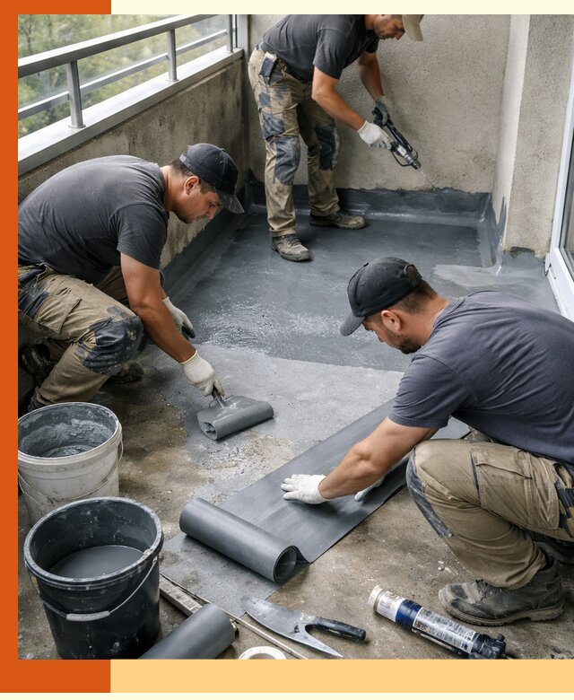 Гидроизоляция балкона в Выксе: надежная защита от протечек