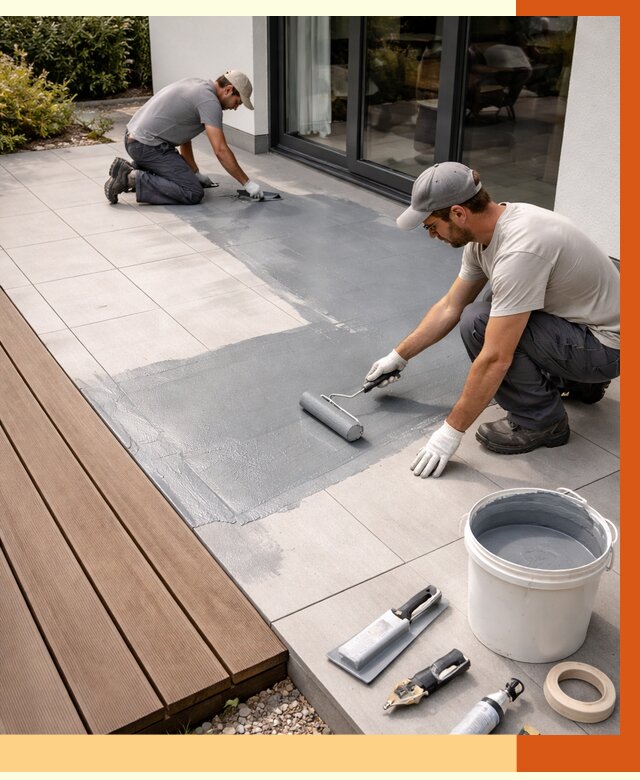 Гидроизоляция террасы в Выксе под ключ от 7778 руб./м² | ТепломастерВкс