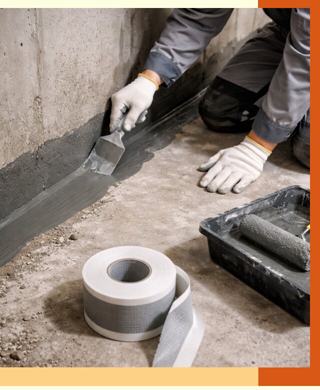 Гидроизоляция швов и герметизация стыков в Выксе от 1296 руб. | ТепломастерВкс